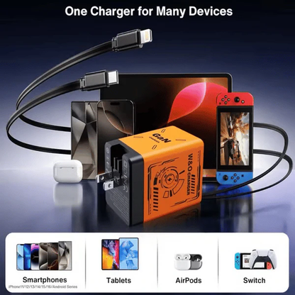 2026 New Arrival🔥2-in-1 GaN Compatible with 120W Fast Charger