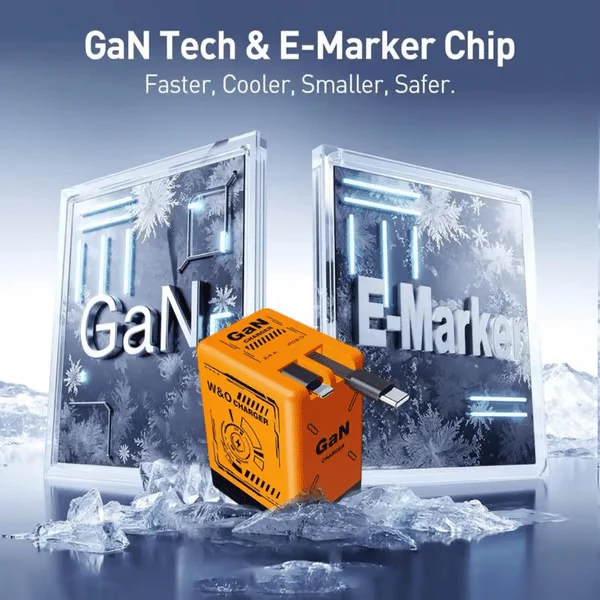 2026 New Arrival🔥2-in-1 GaN Compatible with 120W Fast Charger