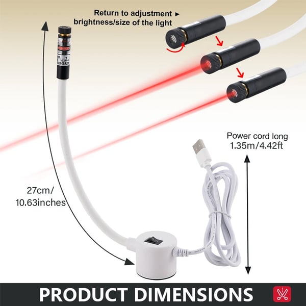 🔥2026 New Year Sale – Magnetic Laser Guide Light for Precise Quilting & Sewing