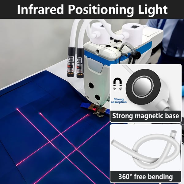 🔥2026 New Year Sale – Magnetic Laser Guide Light for Precise Quilting & Sewing