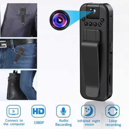 🏆Flash Sale⚡ 50K+ SOLD! Almost Gone-🔥HD 1080P Rechargeable Mini Body Camera With Night