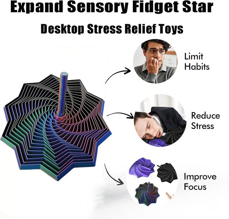 🔥2025 Fractal Fidget Star: The Ultimate Sensory Tool for Adult Focus & Stress Relief
