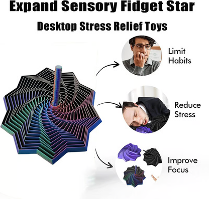 🔥2025 Fractal Fidget Star: The Ultimate Sensory Tool for Adult Focus & Stress Relief