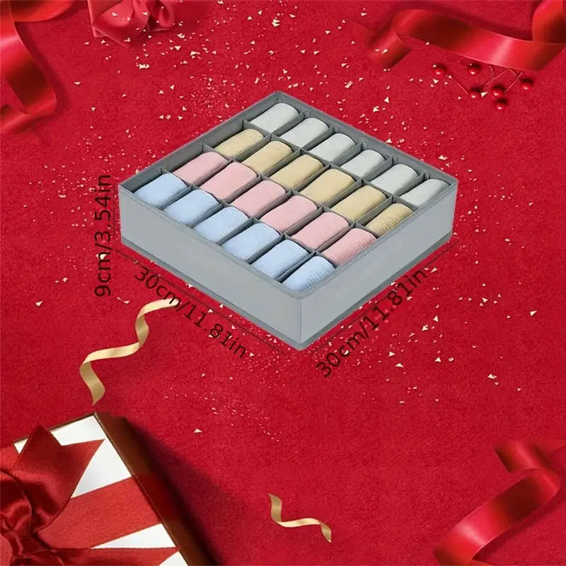 🧦24-Compartment Storage Basket - Sock Drawer Organiser