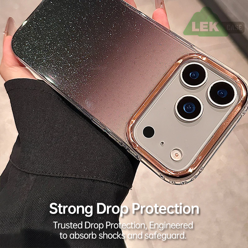 📱LEKCASE iPhone 17 Series Magnetic Transparent Gradient Shockproof Case