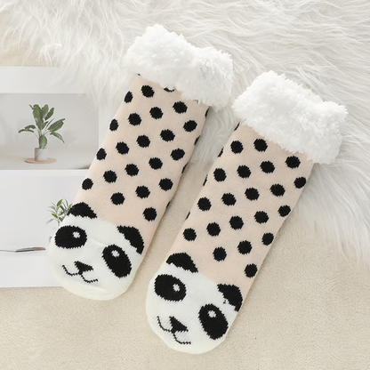 🧦Cute Animal Ultra-thick Cashmere Slipper Home Socks
