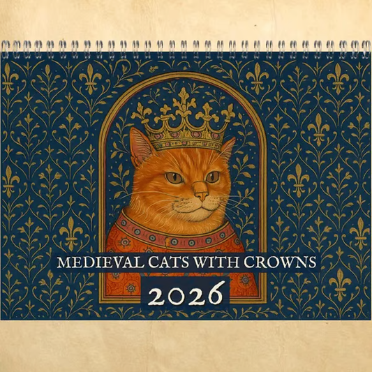 📅📆Medieval Cats with Crowns Calendar 2026