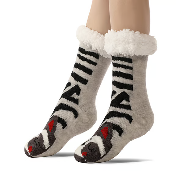 🧦Cute Animal Ultra-thick Cashmere Slipper Home Socks