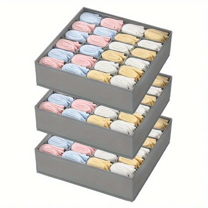 🧦24-Compartment Storage Basket - Sock Drawer Organiser
