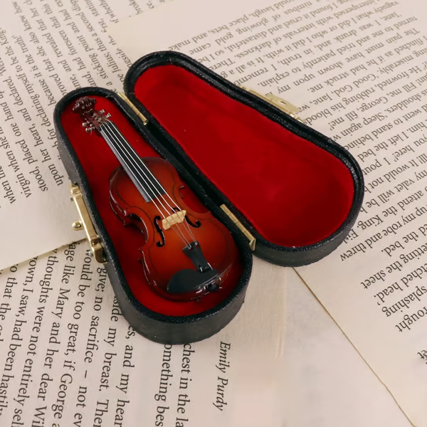 🔥LAST DAY 50% OFF -✨Playable Tiny Violin Figurine
