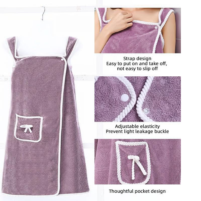 🔥LAST DAY 50% OFF -🚿Women's Coral Fleece Bathrobe