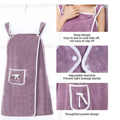 🔥LAST DAY 50% OFF -🚿Women's Coral Fleece Bathrobe