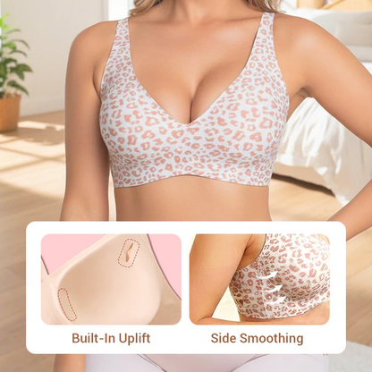💖LAST DAY SALE 50% OFF💕Womens Comfortable Wireless Bralettes Seamless Deep V Everyday Bra
