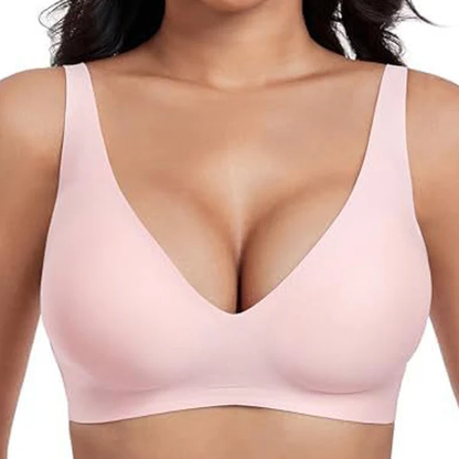 💖LAST DAY SALE 50% OFF💕Womens Comfortable Wireless Bralettes Seamless Deep V Everyday Bra