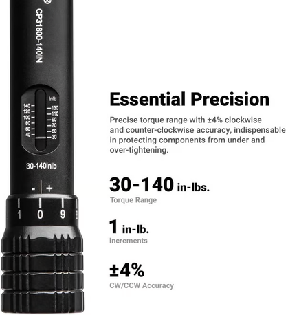 ⚡HOT SALE 49% OFF🔥🔧CAPRI 1/4" Drive Mini Torque Wrench Set, 30-140 in-lbs
