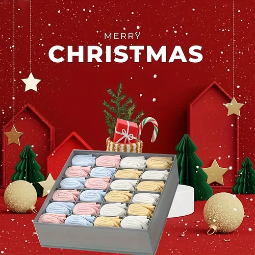 🧦24-Compartment Storage Basket - Sock Drawer Organiser