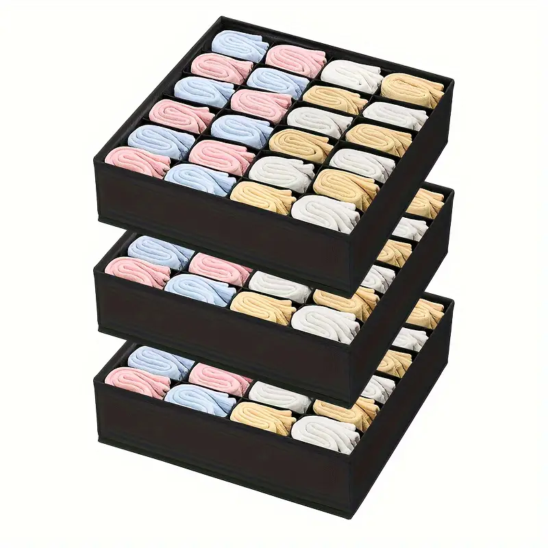 🧦24-Compartment Storage Basket - Sock Drawer Organiser